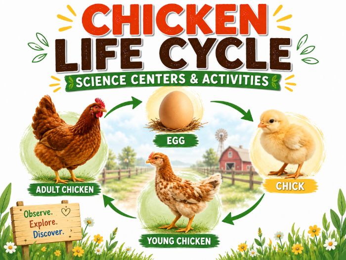Chicken Life Cycle Worksheets | Science Centers & Sequencing Activities | Kindergarten–2nd Grade