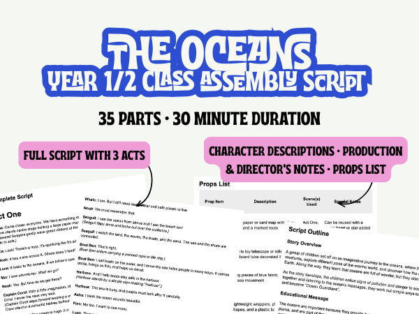 KS1 The Oceans Assembly Script