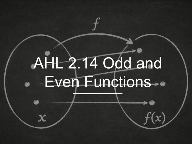 IB Maths AA AHL 2.14 - Odd and Even Functions