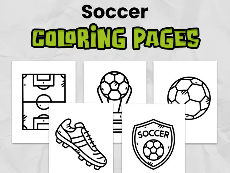 Football Coloring Pages | Easy, Print & Go Printable for Elementary