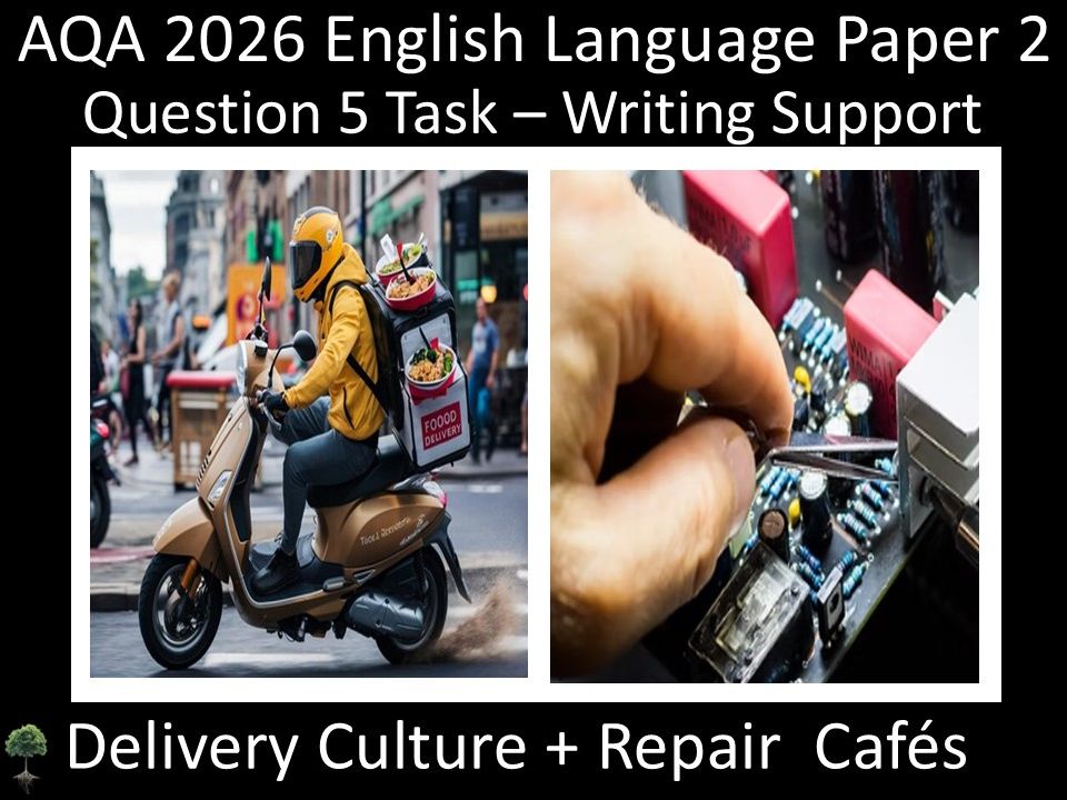Question 5: AQA 2026 English Language Paper 2 | Delivery Culture + Repair Cafés