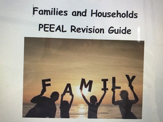 AS AQA Sociology Families and Households PEEAL Revision Booklet - Structuring 20 Mark Essays