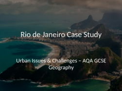 AQA GCSE Geography Challenges in the Human Environment Section A