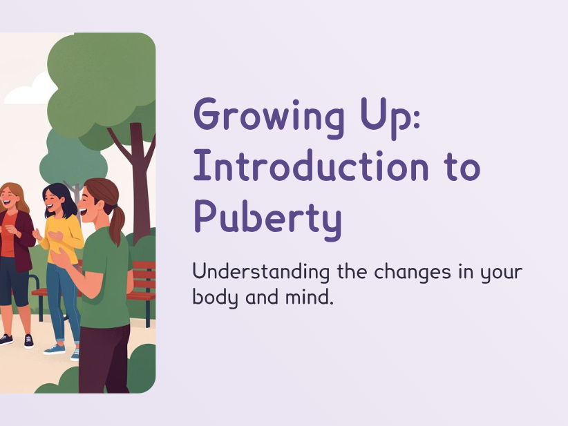 KS3 - Human Reproduction - Growing Up (PPT & Worksheet)