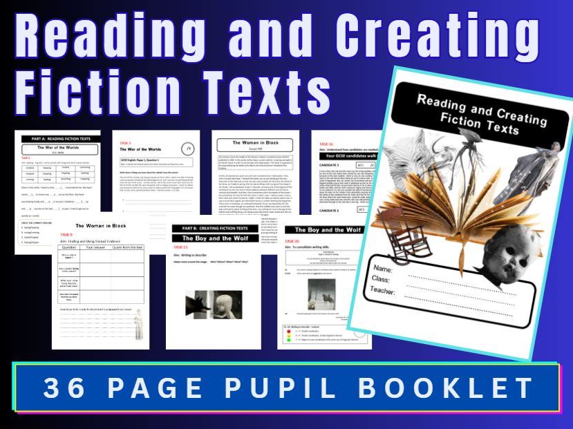 War of the Worlds | The Woman in Black | Reading + Writing | Pupil Booklet | KS3 KS4 Literacy