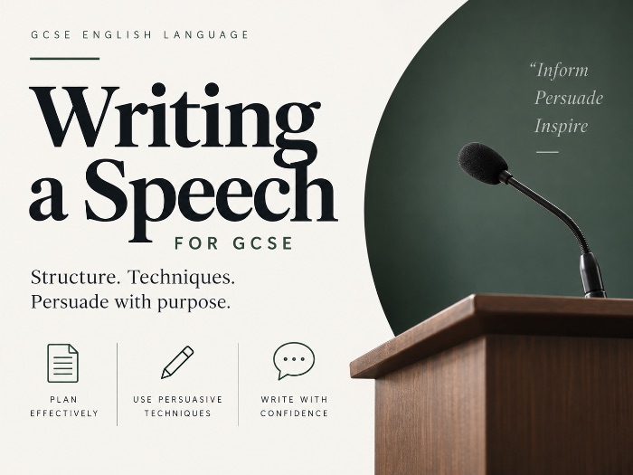 Writing a Speech GCSE English Language | Persuasive Writing Lesson, DAFORREST & Structure