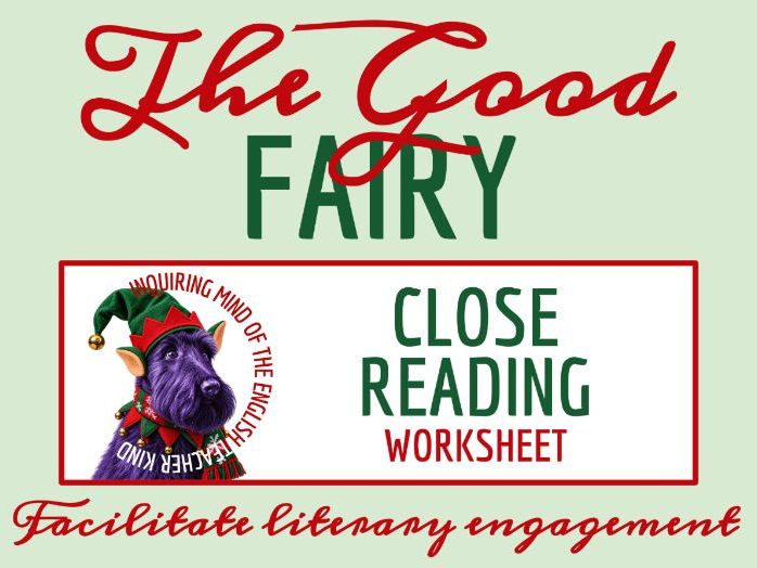 "Christmas; or, The Good Fairy" by Harriet Beecher Stowe Close Reading Analysis Worksheet