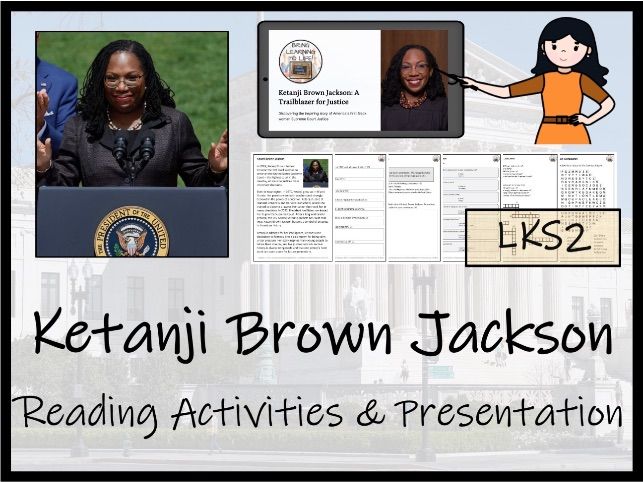 Ketanji Brown Jackson Reading Comprehension Activities | Year 3 or Year 4