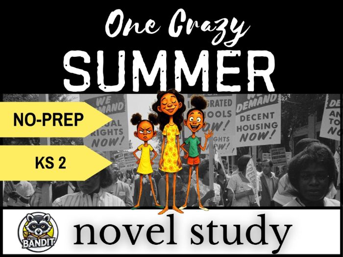 ONE CRAZY SUMMER Novel Study based on the story by Rita Williams-Garcia