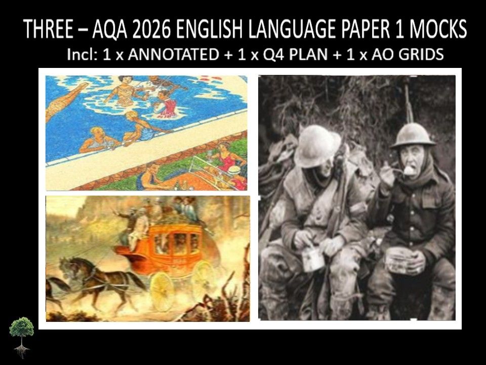 THREE - AQA PAPER 1 | 2026 FULL MOCKS | ANNOTATED | Q4 PLAN | AO GRIDS