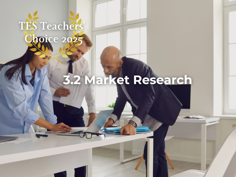 Cambridge AS Business Market Research PowerPoint 2026-2028 Exams Complete Unit 3.2 Resource 9609