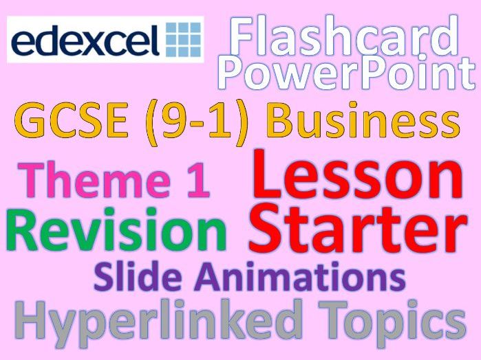 Edexcel Business 9-1 PowerPoint Flashcards - Starter or plenary