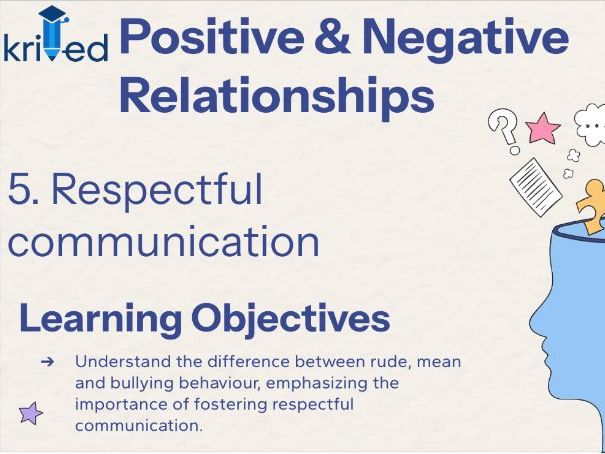 Rude, Mean or Bullying? – Year 7 PSHE Lesson on Respectful Communication