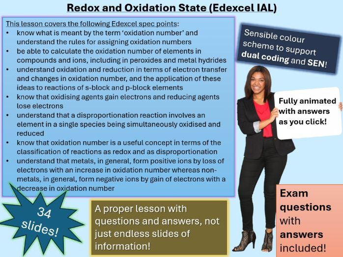 Redox and Oxidation States | Full Lesson (click for video preview)