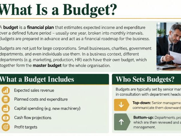AS Business - 5.5.1 The meaning and purpose of budgets