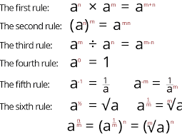 Indices and scientific notation test