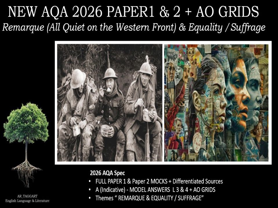 REMARQUE PAPER 1 & EQUALITY PAPER 2 | 2026 FULL MOCKS | AO GRIDS