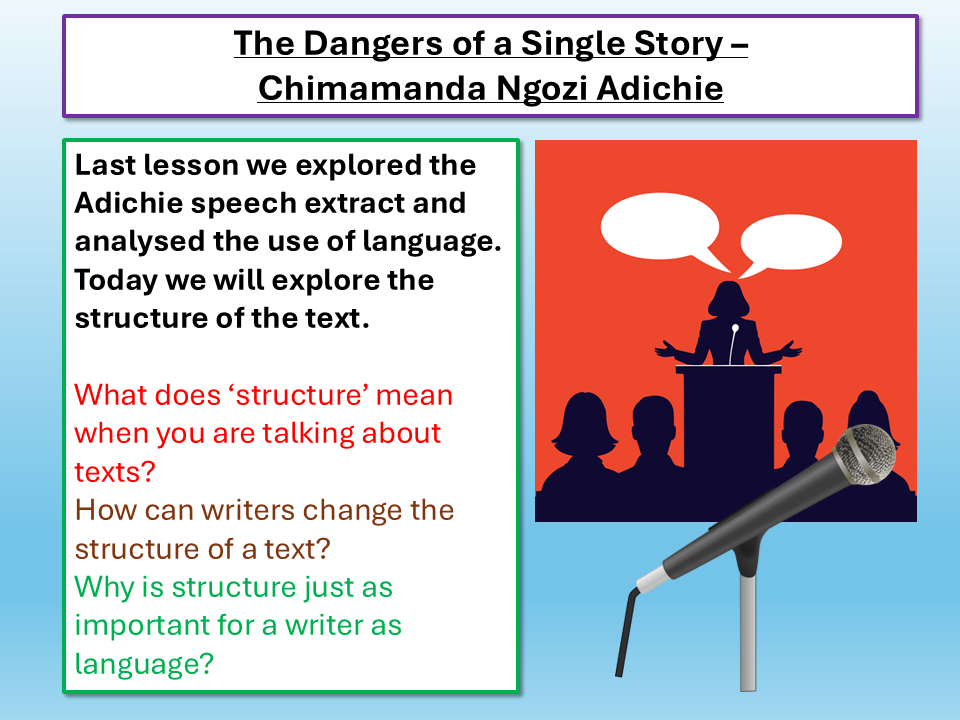 Dangers of a Single Story Adichie IGCSE