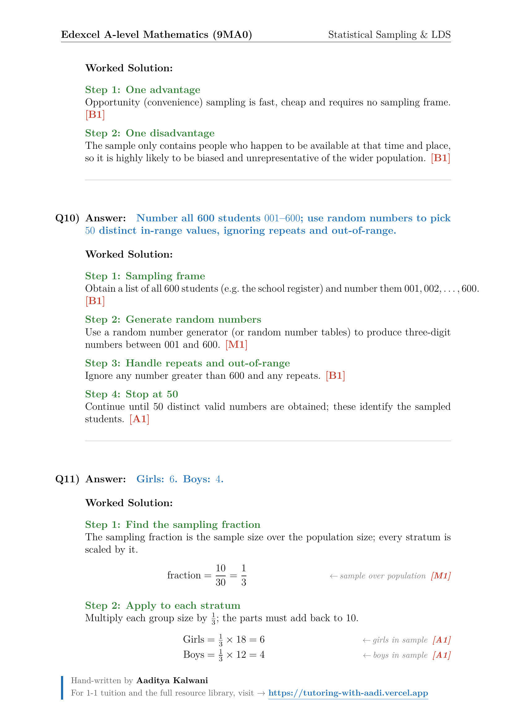 Statistical Sampling | 26 Worked Examples | Edexcel A-Level Maths ...