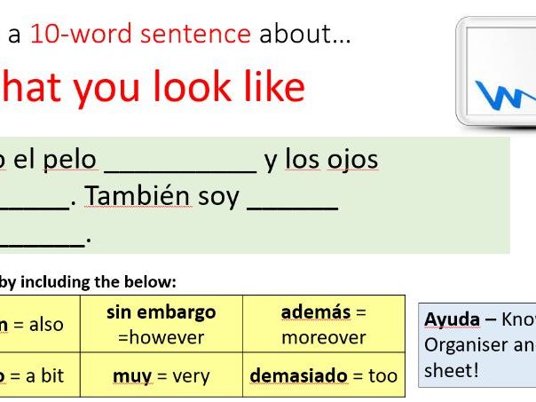 Year 7 Spanish Term 1 Lesson 16 - Myself and My Family Review