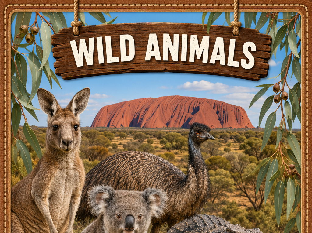 Wild Animals Flashcards Bundle | 7 continents Animal Cards with Fun Facts & Pronunciation