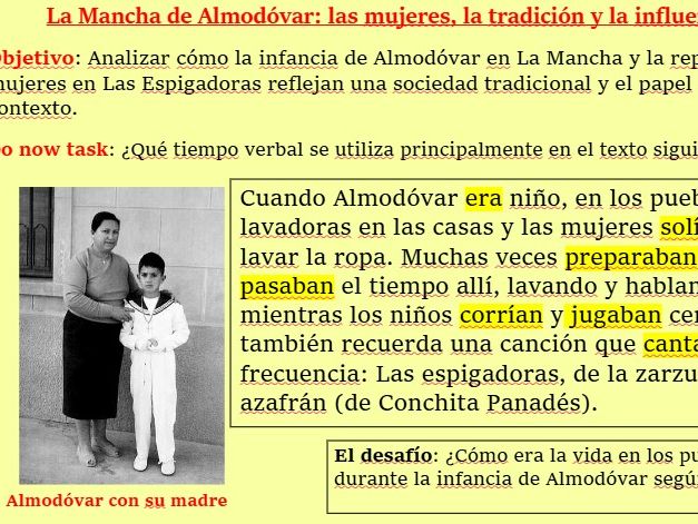 Volver Lesson 3: La Mancha de Almodóvar: las mujeres, la tradición y la influencia en Volver