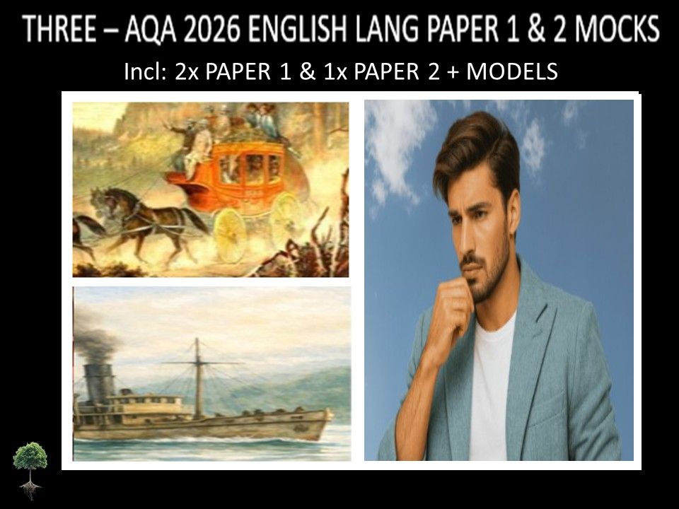 THREE - AQA PAPER 1 & 2 | 2026 FULL MOCKS | MODELS