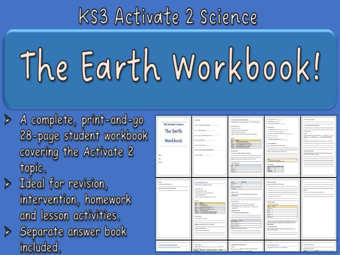 The Earth Workbook KS3 Activate 2 Science