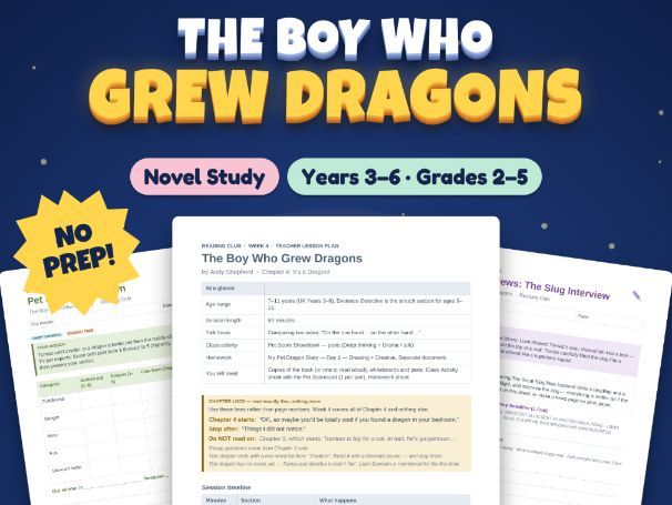 The Boy Who Grew Dragons | KS2 Whole Class Reading | 28 Weekly Lessons
