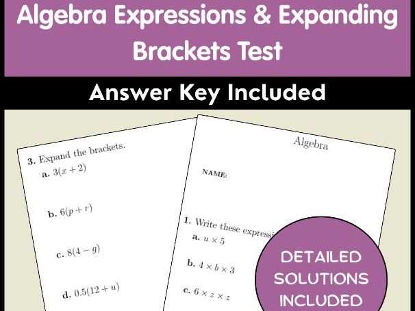 Percentages Test & Answer Key: Simple Interest, Percentage Change & Reverse