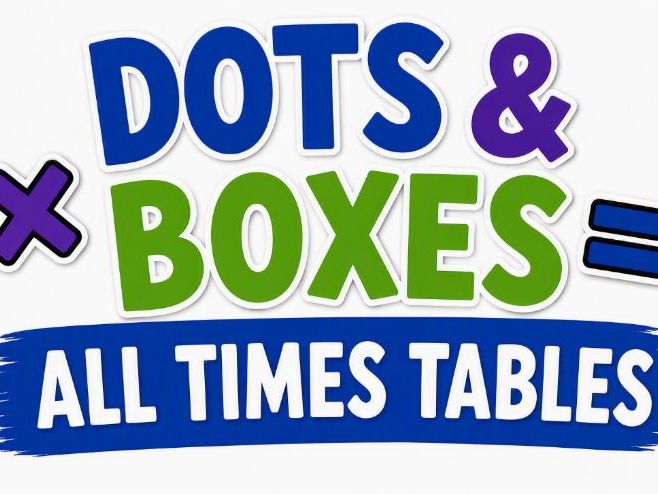 Dots & Boxes Multiplication Game: Multiply by 2-12 | Fun Maths Fluency Activity