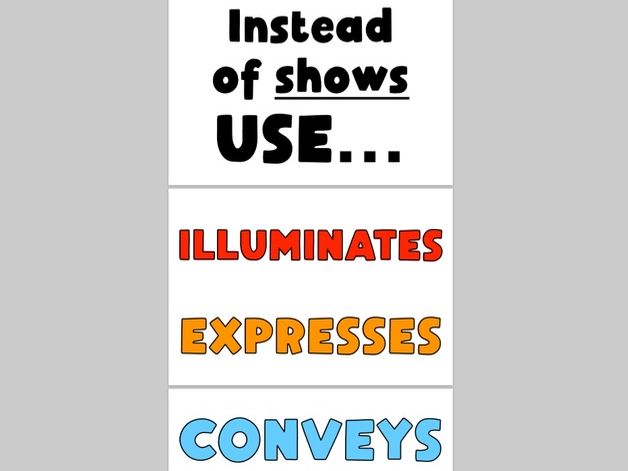 Posters - Instead of SHOWS use...