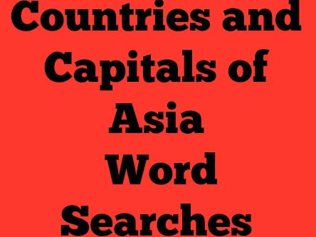 Countries and Capitals of Asia