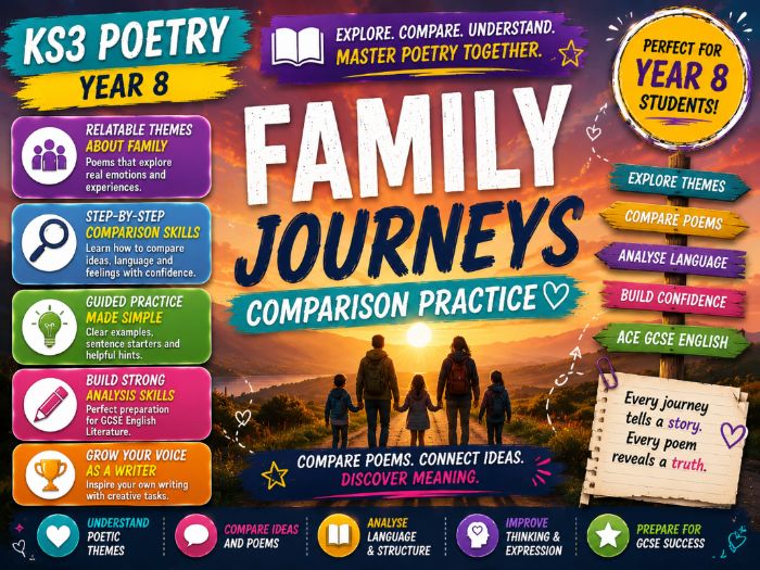 KS3 Poetry - Year 8 - Family Journeys - Comparison Practice