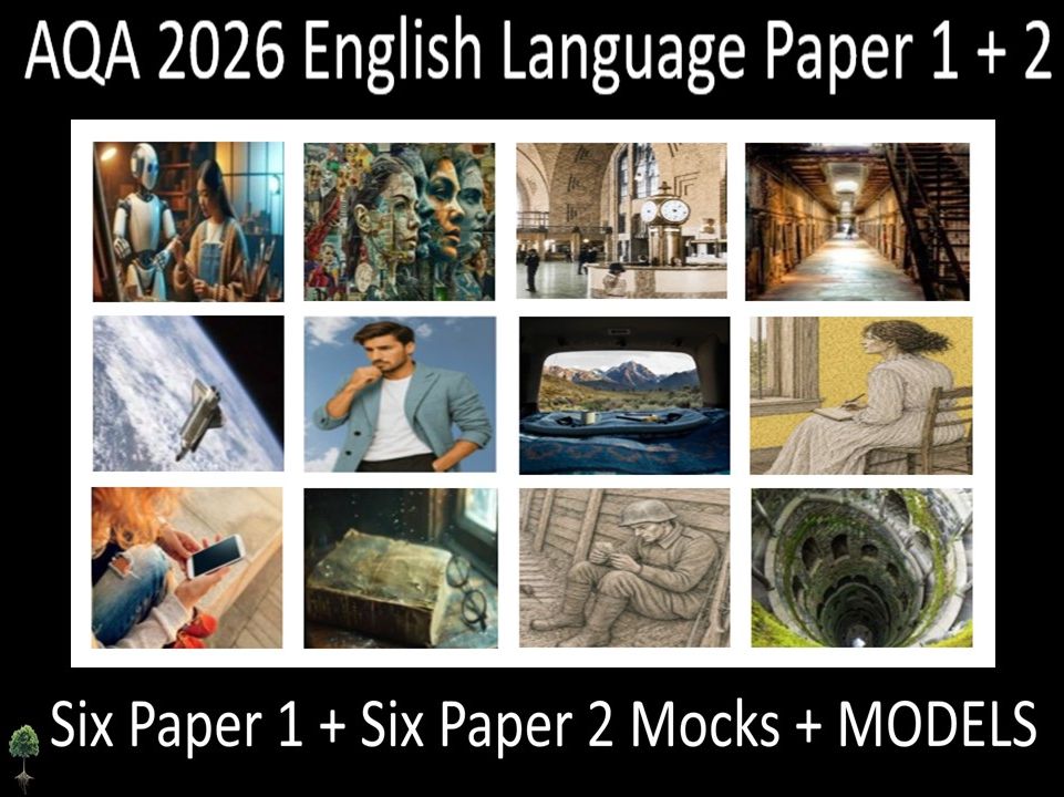 Twelve AQA 2026 English Language Paper 1 + 2 | AO GRIDS