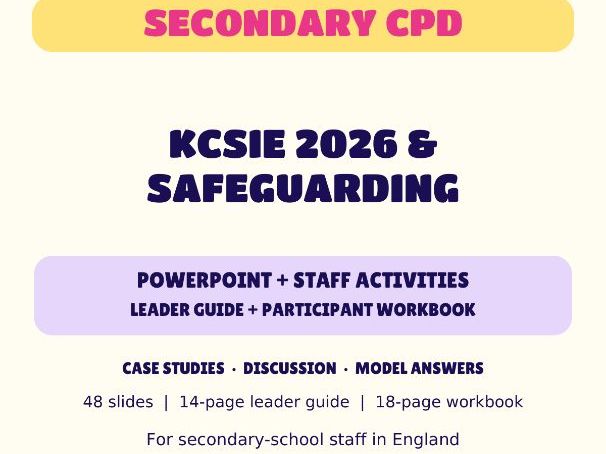 KCSIE 2026 & Safeguarding | Secondary CPD