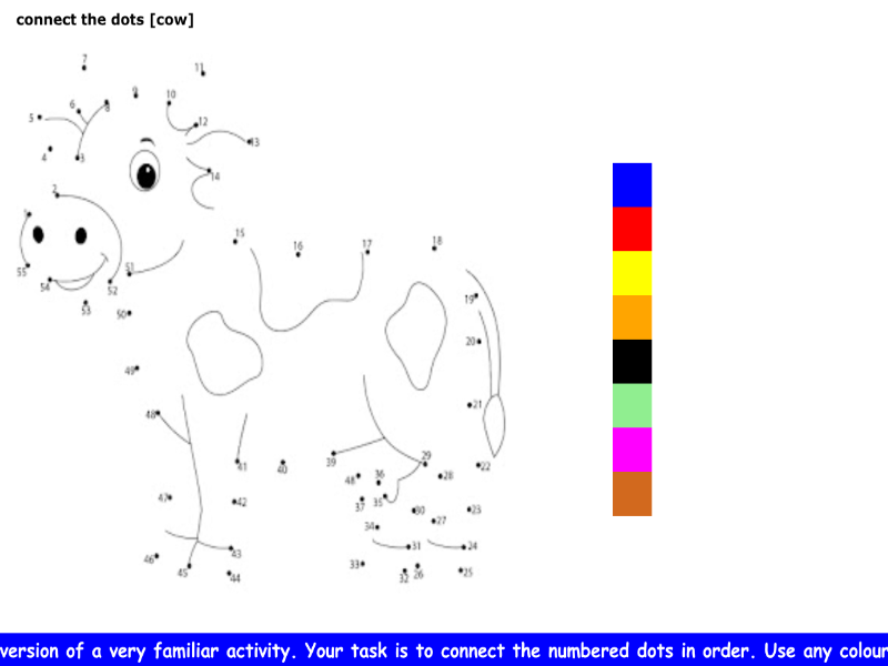 connect the dots [cow]