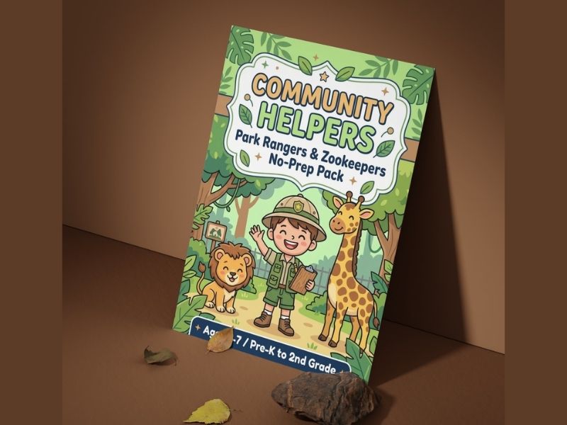 People Who Help Us: Park Rangers & Zookeepers Worksheets Pack (EYFS / KS1)