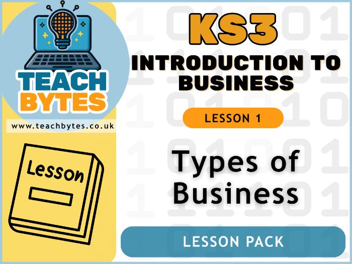 KS3 Introduction to Business - L1: Types of Businesses Lesson