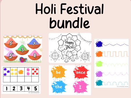 Holi Festival Bundle- continuous provision- EYFS- Year 1