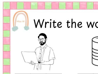 CVC worksheet
