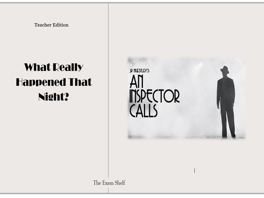 An Inspector Calls GCSE Study Guide – What Really Happened That Night? (Teacher Edition)