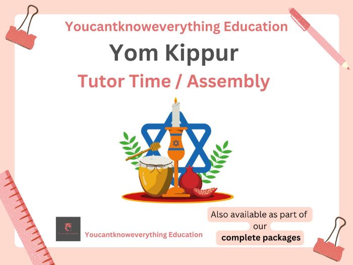 Yom Kippur Form Time Tutor Time / Assembly