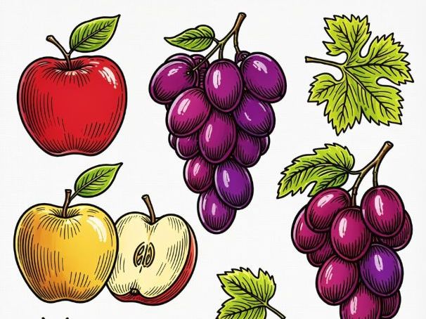 Vibrant Summer Fruits Clipart | Juicy Seasonal Graphics & Printables