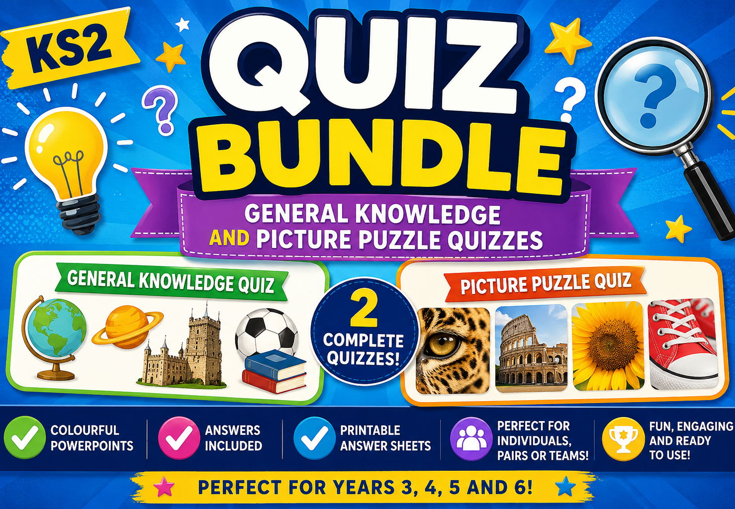 KS2 Quiz Bundle – General Knowledge and Picture Quiz