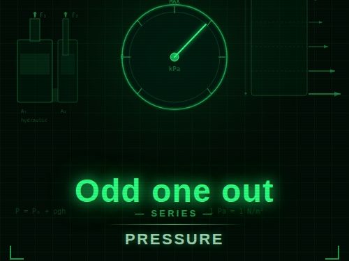 Odd One Out Pressure Worksheet CCEA GCSE Physics