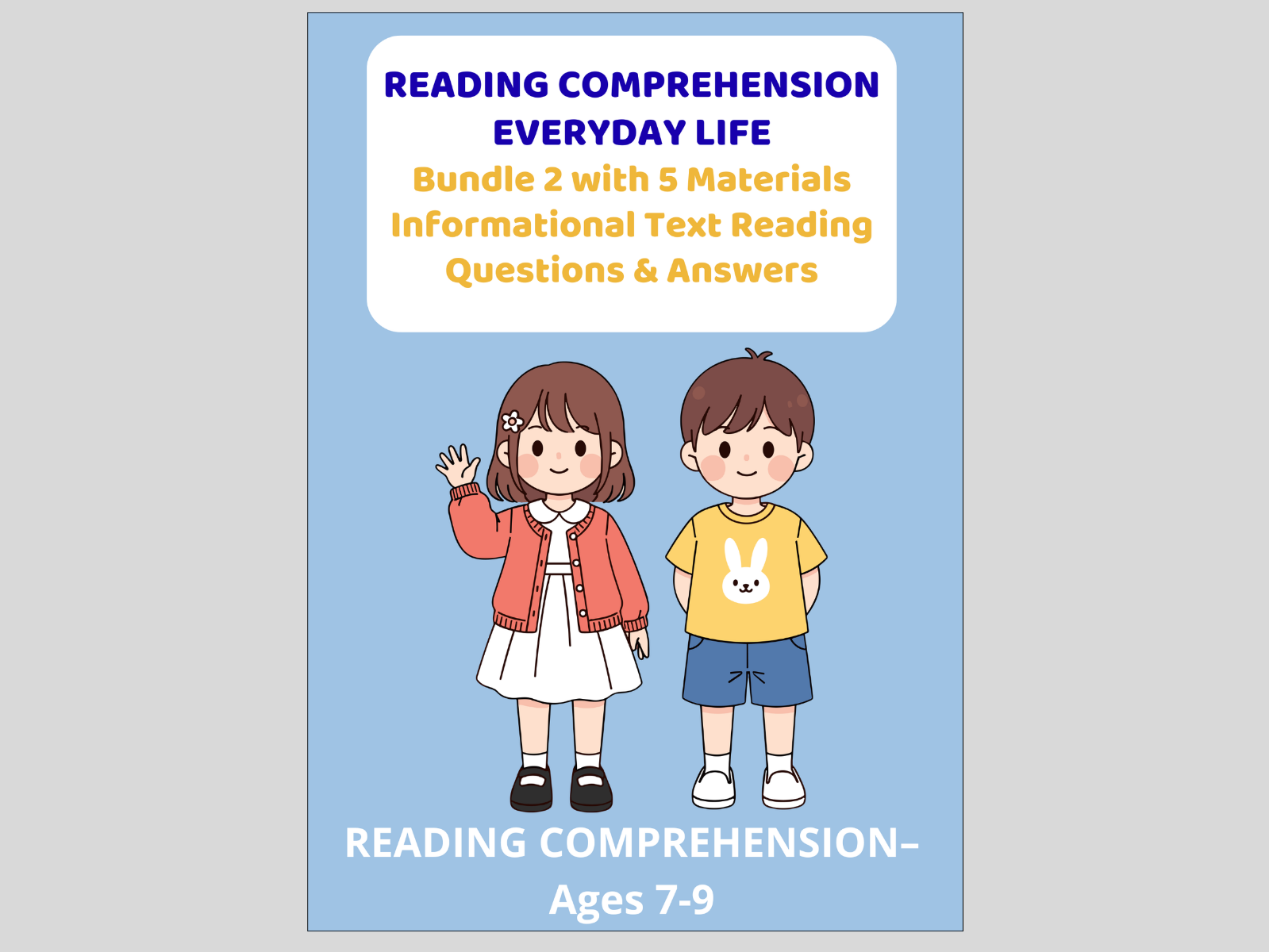 Reading Comprehension Everyday Life- Series Bundle with 10 Materials Informational Text