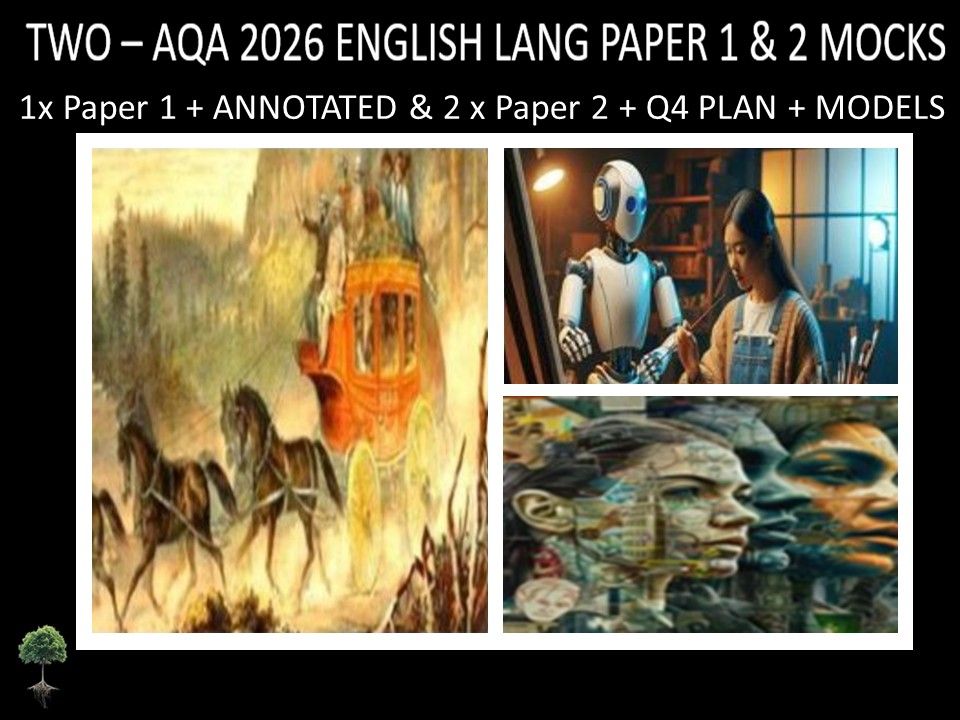 THREE - AQA PAPER 1 & 2 | 2026 FULL MOCKS | ANNOTATED | Q4 PLAN | MODELS