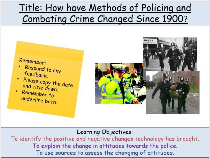 20th C Policing +Detection (Crime Punishment)