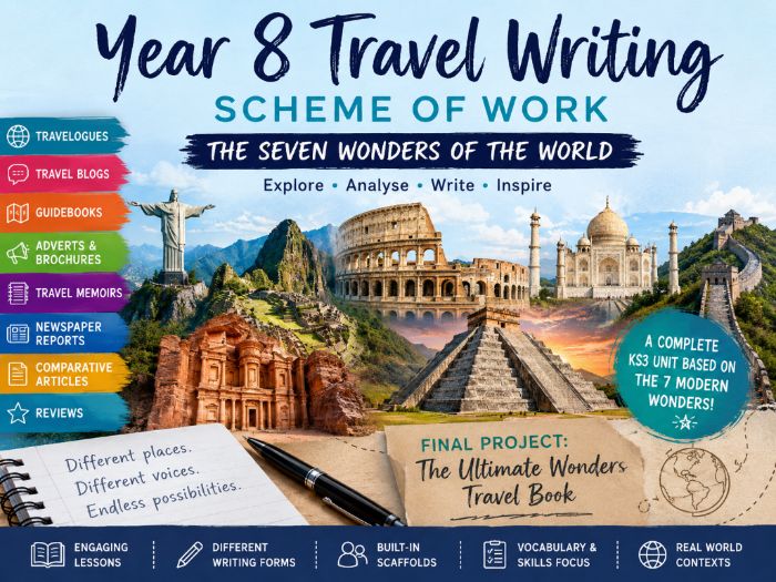 KS3 Travel Writing Complete Scheme of Work